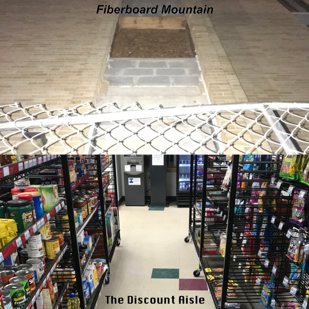 Fiberboard Mountain // The Discount Aisle Album Cover